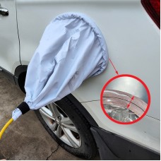 New Energy Vehicle Charging Port Waterproof Protective Cover, Color: Gray White
