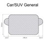 SUITU R-3945 Car Winter Front Glass Snow Shield Defrost Sunshade Thickened Car Clothing, Style: Non-magnet Clip Door