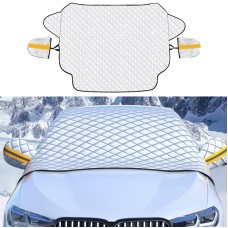 SUITU R-3945 Car Winter Front Glass Snow Shield Defrost Sunshade Thickened Car Clothing, Style: Non-magnet With Earmuffs