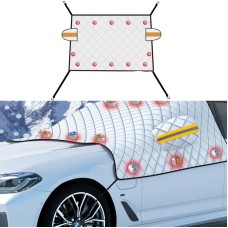 SUITU R-3945 Car Winter Front Glass Snow Shield Defrost Sunshade Thickened Car Clothing, Style: 12 Magnets Quilt