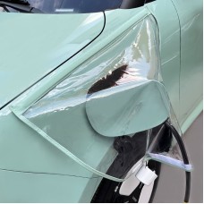 Electric Vehicle Charging Port Magnetic Transparent Rain Cover(Green)
