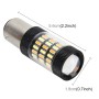 1157/BAY15D 5W 450LM 60LEDs DC 12V SMD-4014 Car Tail Bulb Turn Signal Auto Reverse Lamp Daytime Turn Running Light Car Source (White Light+Yellow Light)