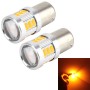 2 PCS 1156/Ba15s 4W 250 LM 6000K Car Auto Turn Light  Backup Lights with 18LEDs  SMD-5630 Lamps, DC 10-30V(Yellow Light)