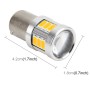 2 ПК 1156/BA15S 4W 250 LM 6000K CAR AUTO OUT OUT LIGHT SACK LIGHT с 18LEDS SMD-5630 ламп, DC 10-30 В (желтый свет)