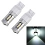 2 PCS T20 / 7440 5W 250LM 6000K Car Auto Turn Light Reversing Lights 16LEDs SMD-2835 Lamps, DC 12V(White Light)