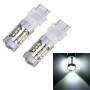 2 ПК T25 / 3156 5W 250LM 6000K CAR AUTO OUT OUL LIGHT LIGHTERSING LIGHTS 16LEDS SMD-2835 Лампы, DC 12V (белый свет)