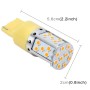 7440 DC 12V 18W Car Auto Turn Light  Backup Light with 35LEDs SMD-3030 Lamps (Yellow Light)