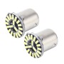 2 PCS 1156/BA15S 1W 50 LM 6000K Car AutoTurn Light with 19 SMD-4014 LED Lamps, DC 12V(White Light)