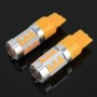 2 PCS T20 / 7440 DC12-24V 21W Car Turn Light 105LEDs SMD-4014 Lamps, with Decoder (Yellow Light)