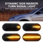 2 PCS D12V / 5W Car LED Leaf Board Side Flowing Water Turn Signal Light for Volkswagen(Black)