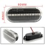 2 PCS D12V / 5W Car LED Leaf Board Side Flowing Water Turn Signal Light for Volkswagen(Transparent)