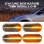 2 PCS D12V / 5W Car LED Leaf Board Side Flowing Water Turn Signal Light for Volkswagen(Transparent)