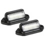 2 PCS Car Van Bus Trailer LED Taillight Side Light 12-24V 6LEDs License Plate Light