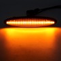 2 PCS DC12V / 5W Car LED Dynamic Blinker Side Lights Flowing Water Turn Signal Light for Lexus, Amber Light (Black)