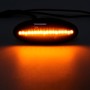 2 PCS DC12V / 3W Car LED Dynamic Blinker Side Lights Flowing Water Turn Signal Light for Nissan, Amber Light (Black)