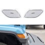 Прозрачный автомобиль прозрачный колесный бровь боковой световой сигнал сигнал листовой пластины для листовой пластины для Jeep Wrangler JL 2018-