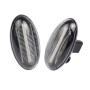 2pcs For Peugeot 1007 Car Dynamic LED Fender Side Light 817300H010 (Transparent)
