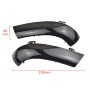 2pcs For Volkswagen Golf 5 MK5 2003-2008 Car Dynamic LED Turn Signal Light Rearview Mirror Flasher Water Blinker (Transparent Black)