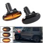 2pcs For Suzuki Jimny JB64W 2018/07- Car Dynamic LED Fender Side Light (Transparent Black)