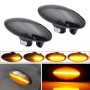 2pcs For Suzuki Grand Vitara JT 2005-2012 Car Dynamic LED Fender Side Light (Transparent Black)