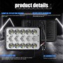 DC9-30V / 20W / 2000LM / IP67 5 inch Truck Running Water Turn Signal LED Dynamic Blinker Side Light