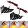 Universal Amber Sequential Yellow 33 LED 3528 SMD Arrows Light for Car Side Mirror Turn Signal (Pairs)