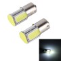 2 PCS 1156/BA15S 5W 6000K 350lm 4 COB LEDs Canbus Car Brake Light Tail Light Bulb, DC 12V(White Light)