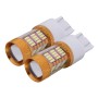 2 ПК T20 W21/5W 7443 5W 540LM White Light 54 SMD 4014 Светодиодный автомобильный тормозный ламп лампочек, DC 12V (белый свет)