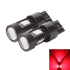 2 ПК 7443-T20-2835 10,5W 21 светодиодные светодиодные тормозные световые светильники DC 12 ~ 24 В (красный свет)