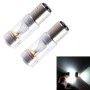 2 PCS 1157/BAY15D 30W 350 LM 6000K White Light 6 LED CREE Canbus Car Brake Light Bulb, DC 12V