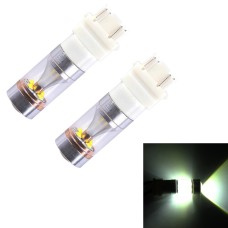 2 шт. T25/3157 Двойной провода 2300 LM 6000K 30 Вт Белый свет 6 Светодиодный Cree Canbus Car Light Light, DC 12V