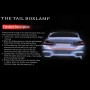 1.5m Car Auto Waterproof Universal Rear Colorful Flowing Light Tail Box Lights with RF Wireless Remote Control and Tail Light Controller, Red Light Brake Light Yellow Light Turn Signal Light LED Lamp Strip Tail Decoration