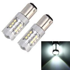 2 PCS 1157 / BAY15D 5W 250LM 6000K Car Auto Brake Lights 16LEDs SMD-2835 Lamps, DC 12V(White Light)