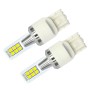 2 PCS T20 / 7440 12W 330LM Car Auto Turn Light Reversing Lights 12LEDs SMD-3030 Lamps, DC 12V-24V(Yellow Light)