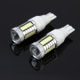 2 PCS T15 10W 650 LM 6000K Car Auto Brake Light Clearance Light Backup Light with 1 CREE Lamps and 32 SMD-4014 LED Lamps, DC 12V(White Light)