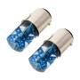 2 PCS 1157 / BAY15D DC12V / 1.8W Car Auto Brake Lights Constantly Bright + Strobe COB Lamps (Blue Light)