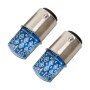 2 PCS 1157 / BAY15D DC12V / 1.2W Car Auto Brake Lights Constantly Bright + Strobe COB Lamps (Blue Light)