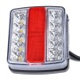 DC 12V IP68 6.4W Car LED Collision Rear Light Brake Lights for Trailer / Truck, with 32LEDs SMD-2835 Lamps(Red + White)