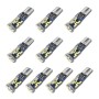 10 PCS T10 DC12V / 3W / 6000K / 180LM Car Canbus Decoding LED Clearance Lights with 30LEDs SMD-4041 Lamp Beads
