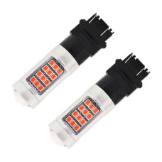 2 PCS 3157 DC12V / 2.2W Car Strobe Brake Lights with 42LEDs SMD-2835 Lamps(Red Light)