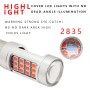 2 PCS 1157 / BAY15D DC12V / 2.2W Car Constantly Bright Brake Lights with 42LEDs SMD-2835 Lamps(Red Light)