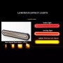 2 PCS Heavy-duty Truck Trailer 100LED Light Guide Two-color Brake Light