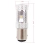 1157/BAY15D 30W 700LM 6500K White Light 6LEDs Car Foglight, Constant Current, DC12-24V ( Silver + Yellow )