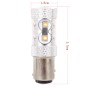 1157/BAY15D 50W 750LM 6500K White Light 10-3535-LEDs Car Brake Light, Constant Current, DC12-24V