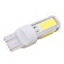 2PCS T20 Dual Wires 1250LM 20W + 5W 5 x COB LED White Light Brake Light Daytime Running Light Bulb, DC 12V