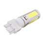 2PCS T25 Dual Wires 1250LM 20W + 5W 5 x COB LED White Light Brake Light Daytime Running Light Bulb, DC 12V