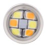 1157/BAY15D 8W 420LM White + Yellow Light 42 LED 2835 SMD Car Brake Light Steering Light Bulb, DC 12V