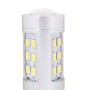 2 PCS T20 4.2W 630LM White Light Dual Wires 21 LED 2835 SMD Car Brake Light Daytime Running Light Bulb, DC 12V