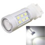 2 PCS T25 4.2W 630LM White Light Dual Wires 21 LED 2835 SMD Car Brake Light Daytime Running Light Bulb, DC 12V