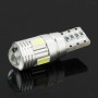 T10 2W White 130LM 6 LED SMD 5730 Backup Reverse Light Turn Signal Bulb for Vehicles, DC 12V